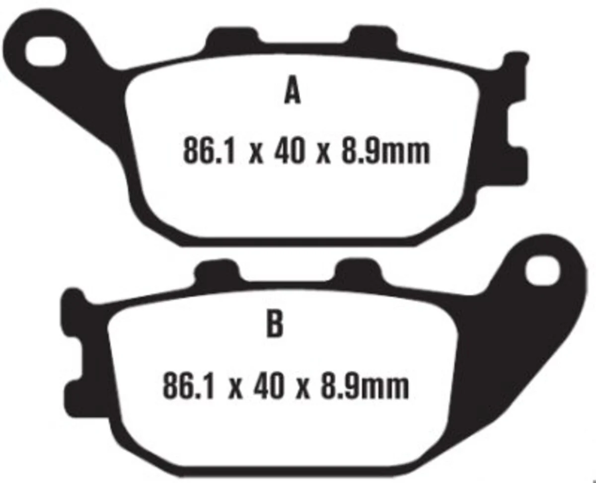 EBC Brakes SFA358 Scooter Brake Pads - Image 2