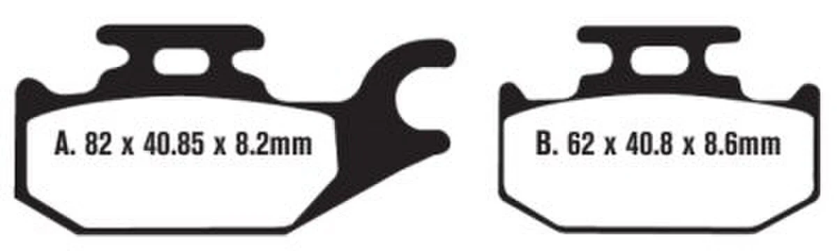 EBC Brakes SFA413 Scooter Brake Pads - Image 2