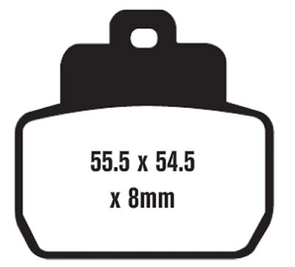 EBC Brakes SFA425 Scooter Brake Pads - Image 2