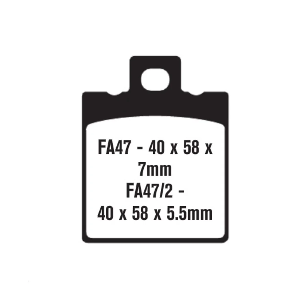 EBC Brakes SFA47 Scooter Brake Pads - Image 2