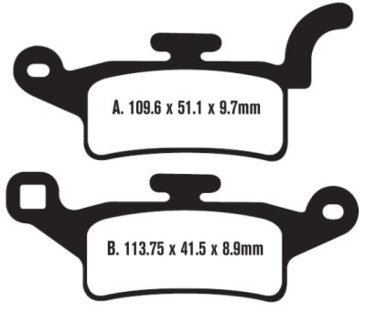 EBC Brakes SFA492 Scooter Brake Pads - Image 2