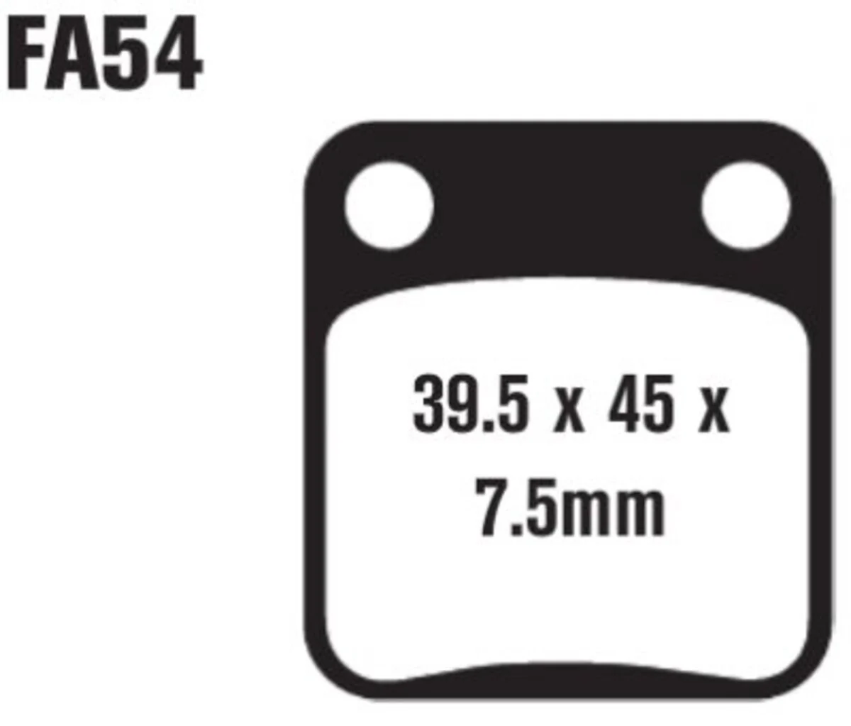 EBC Brakes SFA54 Scooter Brake Pads - Image 2