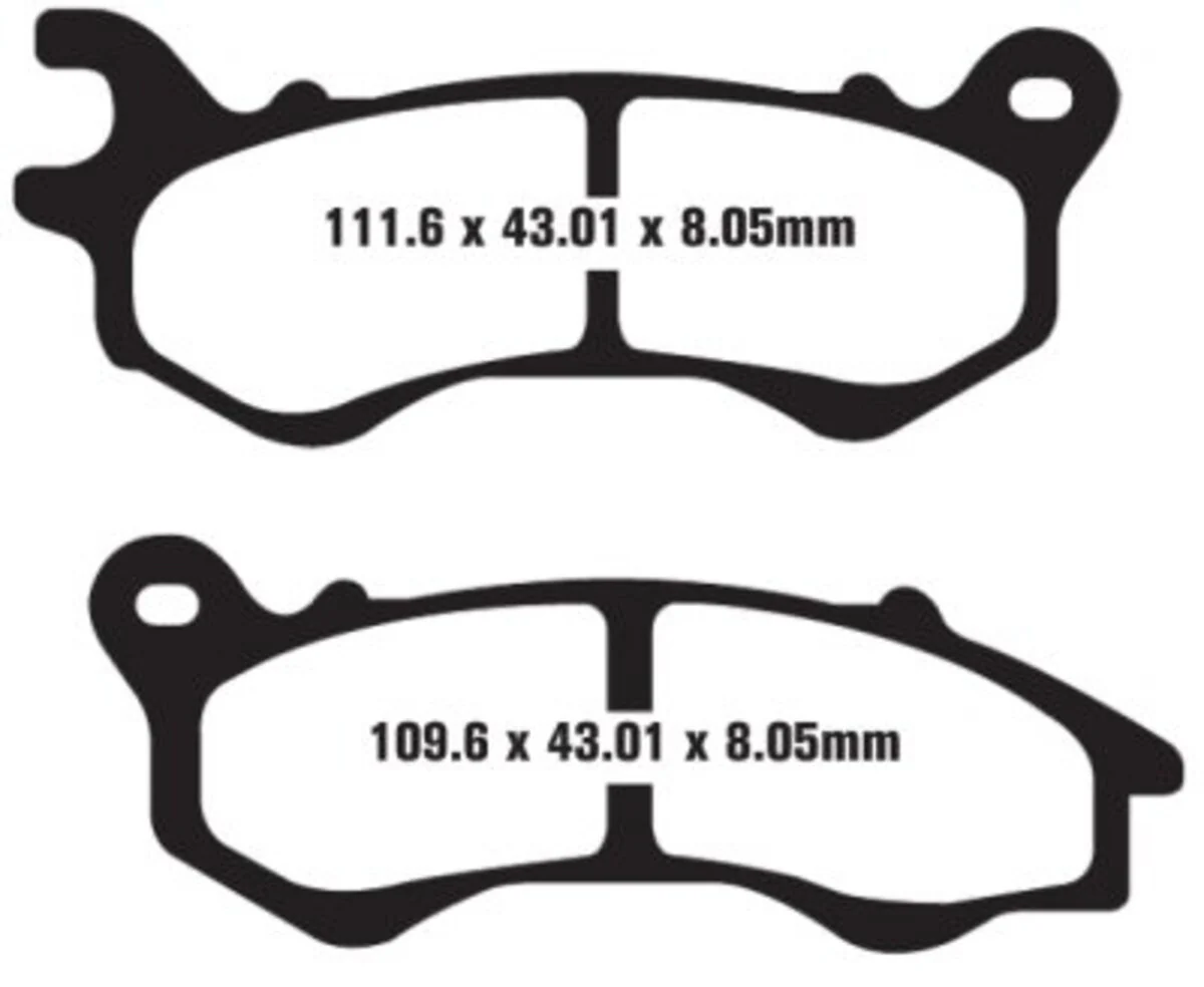 EBC Brakes SFA603 Scooter Brake Pads - Image 2