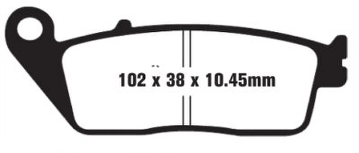EBC Brakes SFA608 Scooter Brake Pads - Image 2