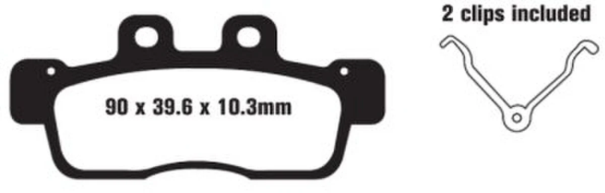 EBC Brakes SFA632 Scooter Brake Pads - Image 2