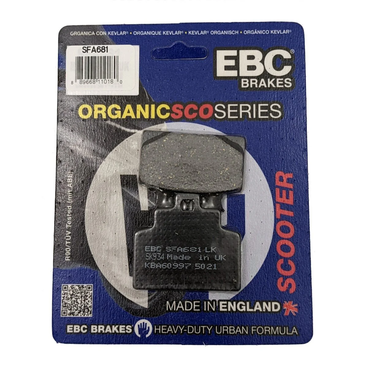 EBC Brakes SFA681 Scooter Brake Pads - Image 2