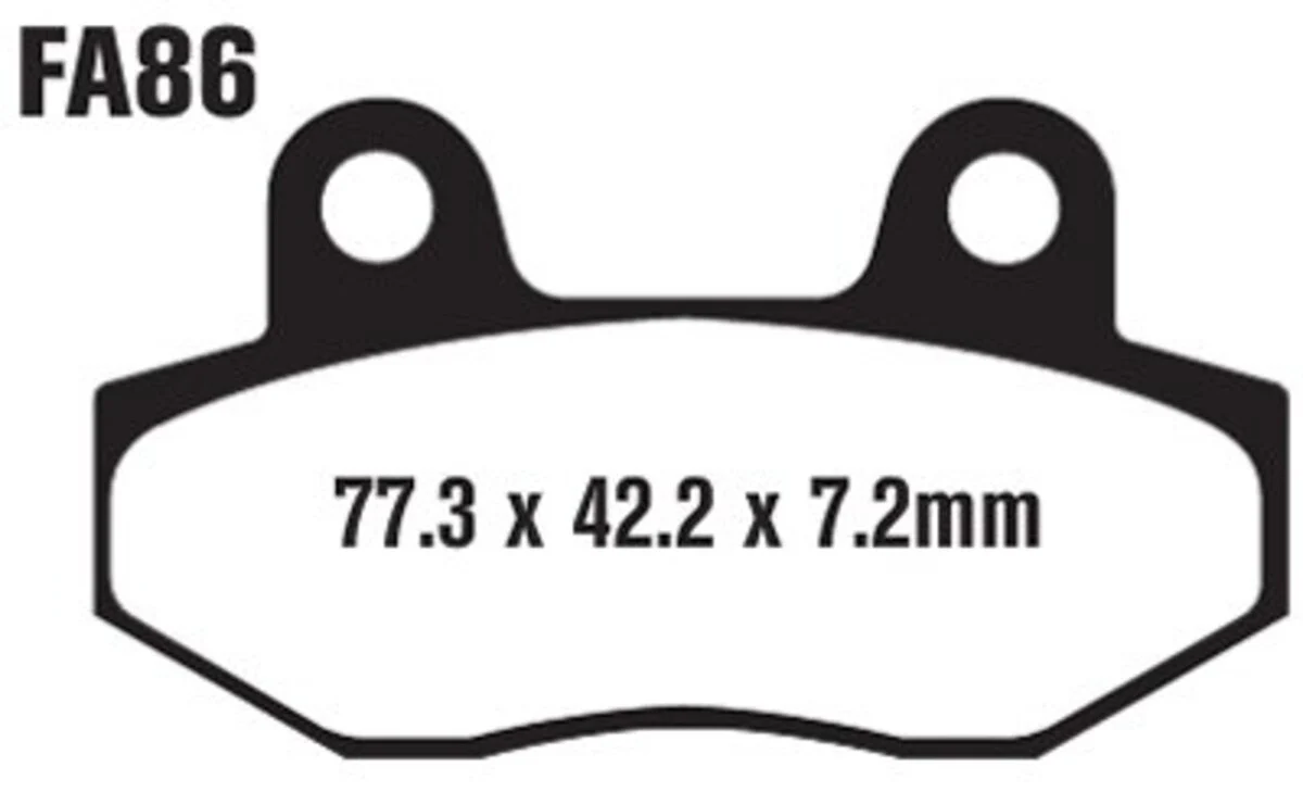 EBC Brakes SFA86 Scooter Brake Pads - Image 2
