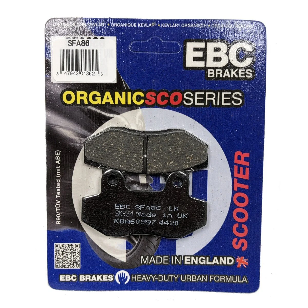 EBC Brakes SFA86 Scooter Brake Pads - Image 3