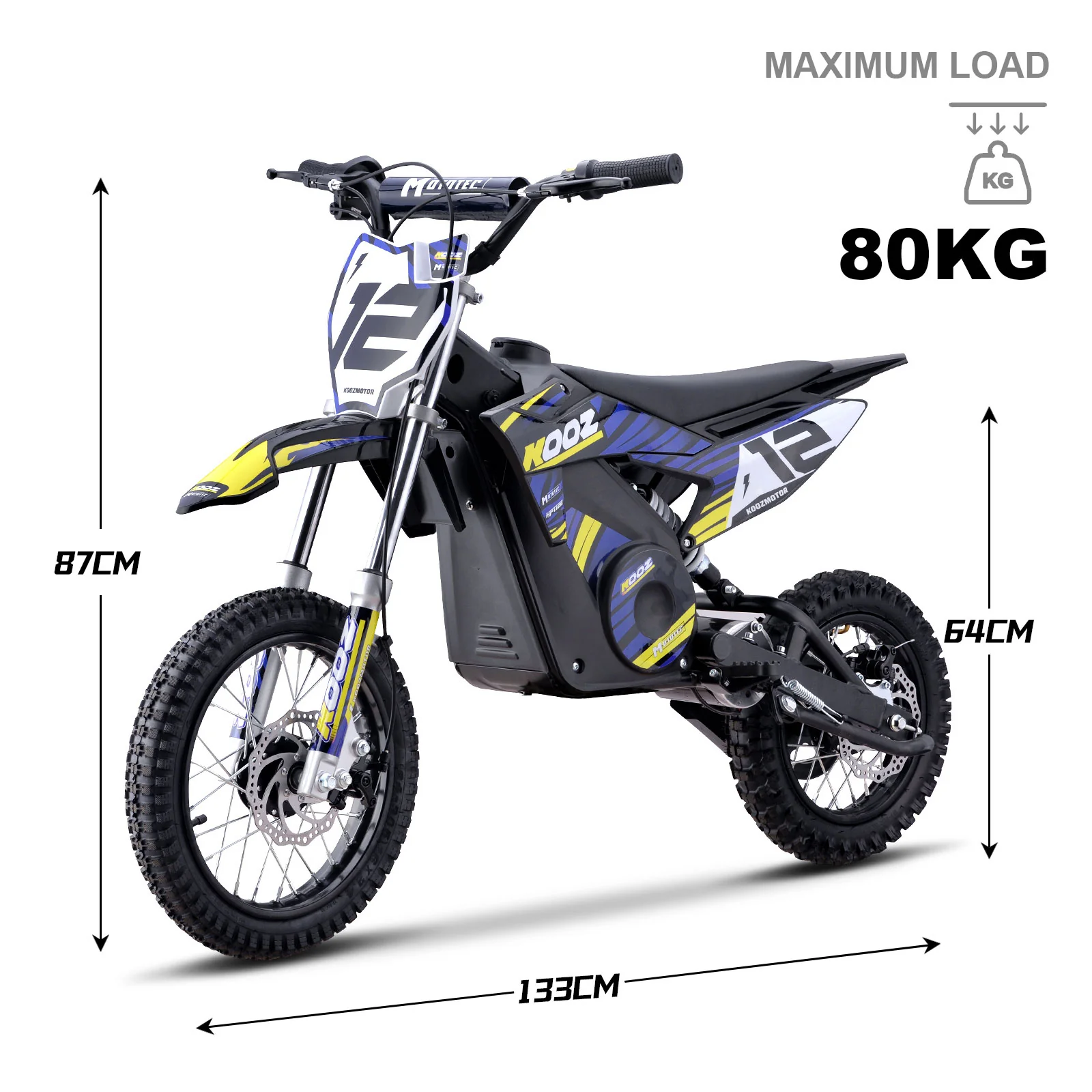 Electric Dirt Bike, Lithium 36v 1000w, Ages 12 and up - Image 2