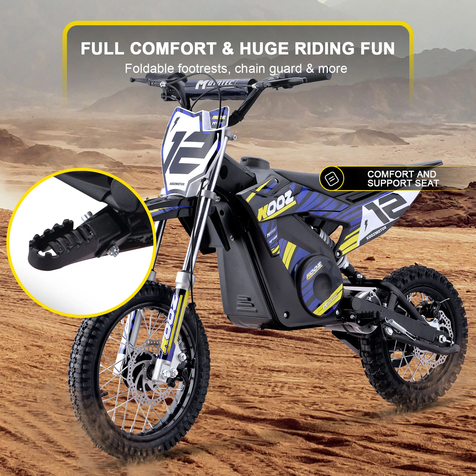 Electric Dirt Bike, Lithium 36v 1000w, Ages 12 and up - Image 6