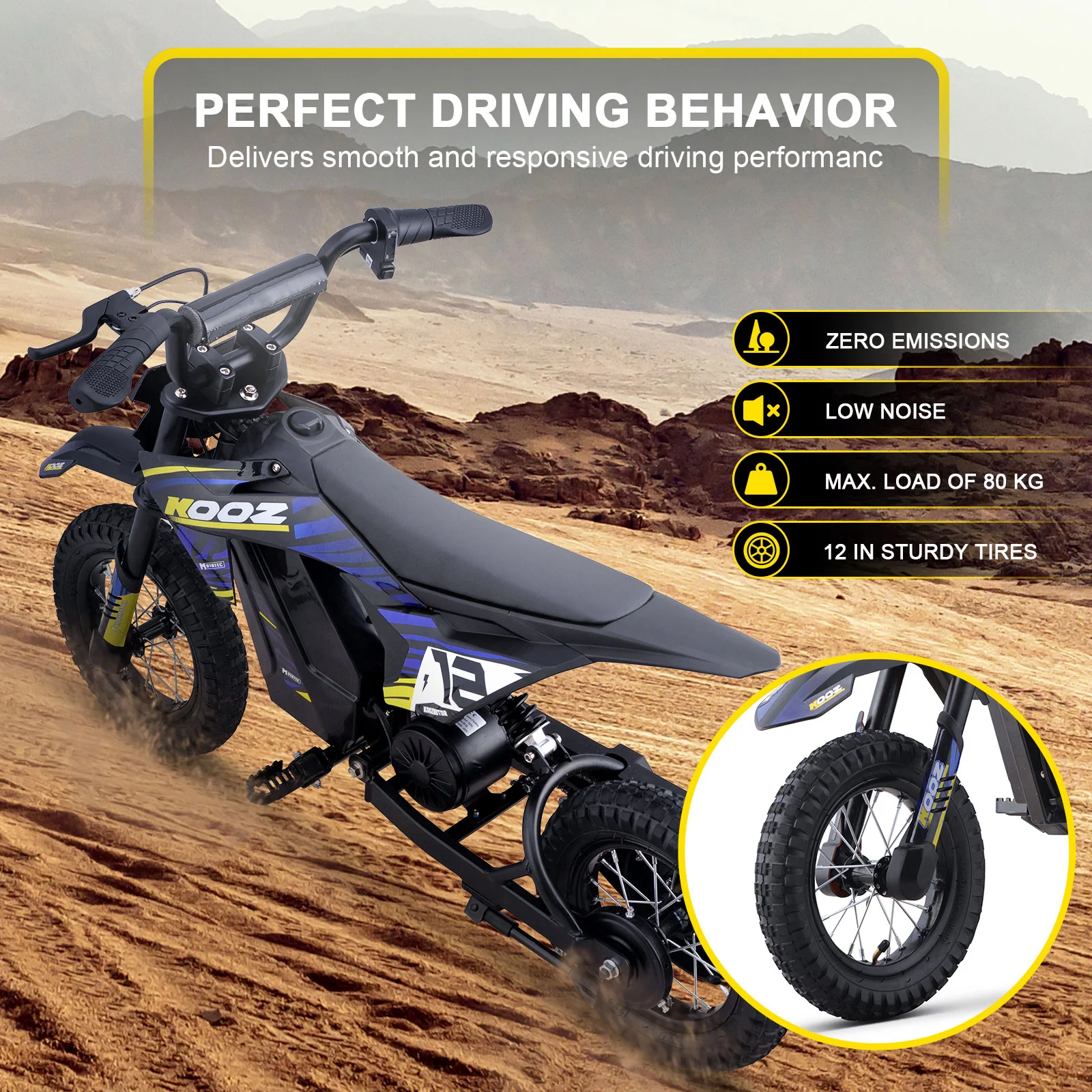 Electric Dirt Bike, Lithium 36v 300w, Ages 6-9 - Image 4