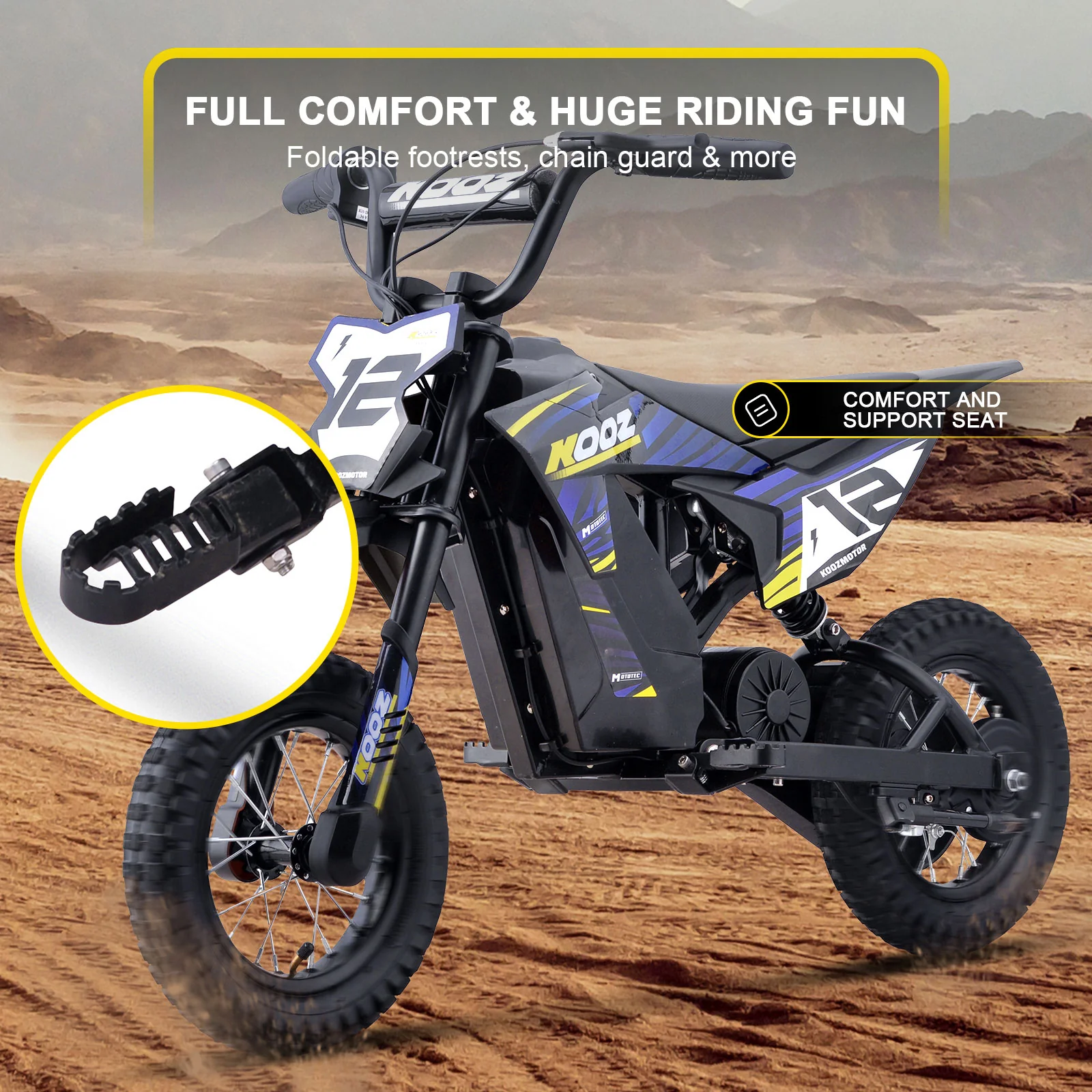 Electric Dirt Bike, Lithium 36v 300w, Ages 6-9 - Image 6