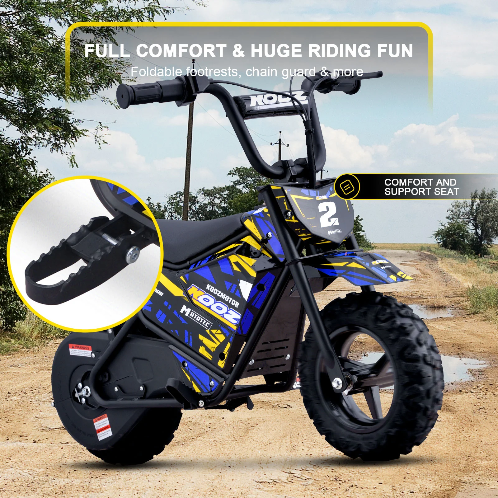 Electric Mini Bike, 24v 250w, Ages 6 and up - Image 7
