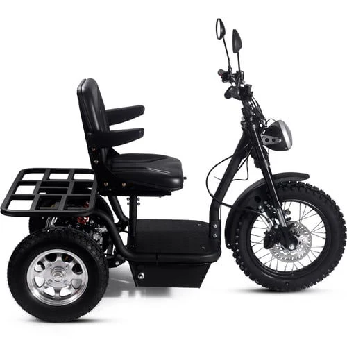 Electric Mobility Scooter 3-Wheeler Personal Transporter 1800w, Hydraulic Front Disc Brake, Full Suspension - Image 6