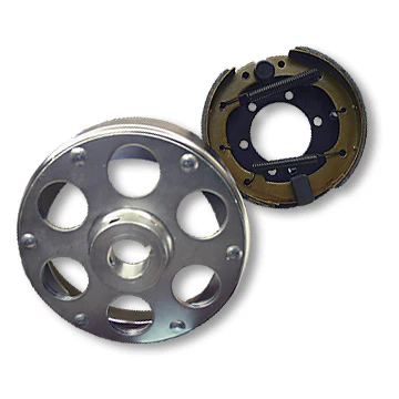 Go Kart Drum Brake Assembly, 6 in., 1 in. ID Uni-Hub, 1/4 in. Keyway