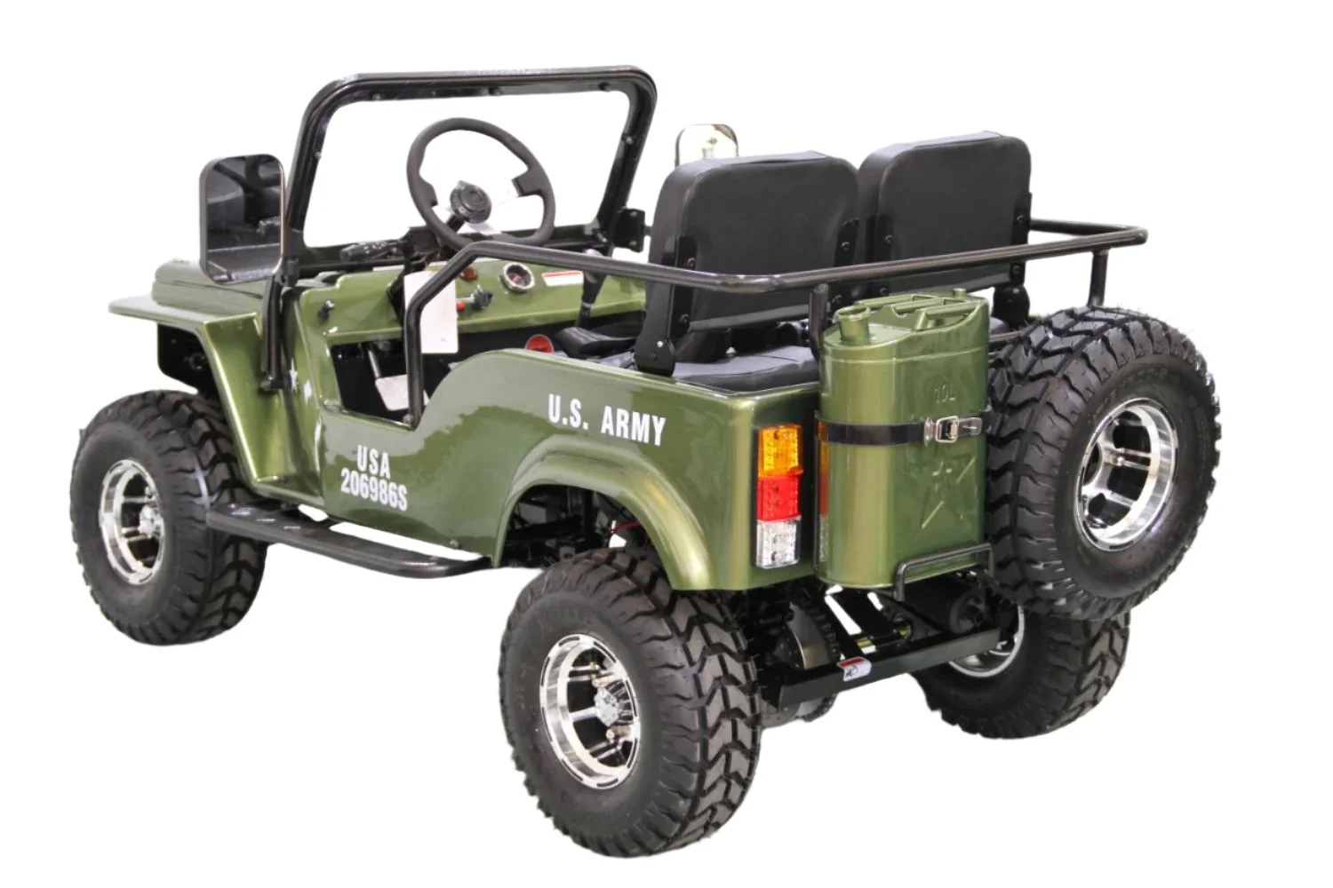 GR-2 Safari Mini Jeep Go Kart, 125cc Electric Start, 3-Speed Semi-Automatic with Reverse, Ages 12 and up - Image 9