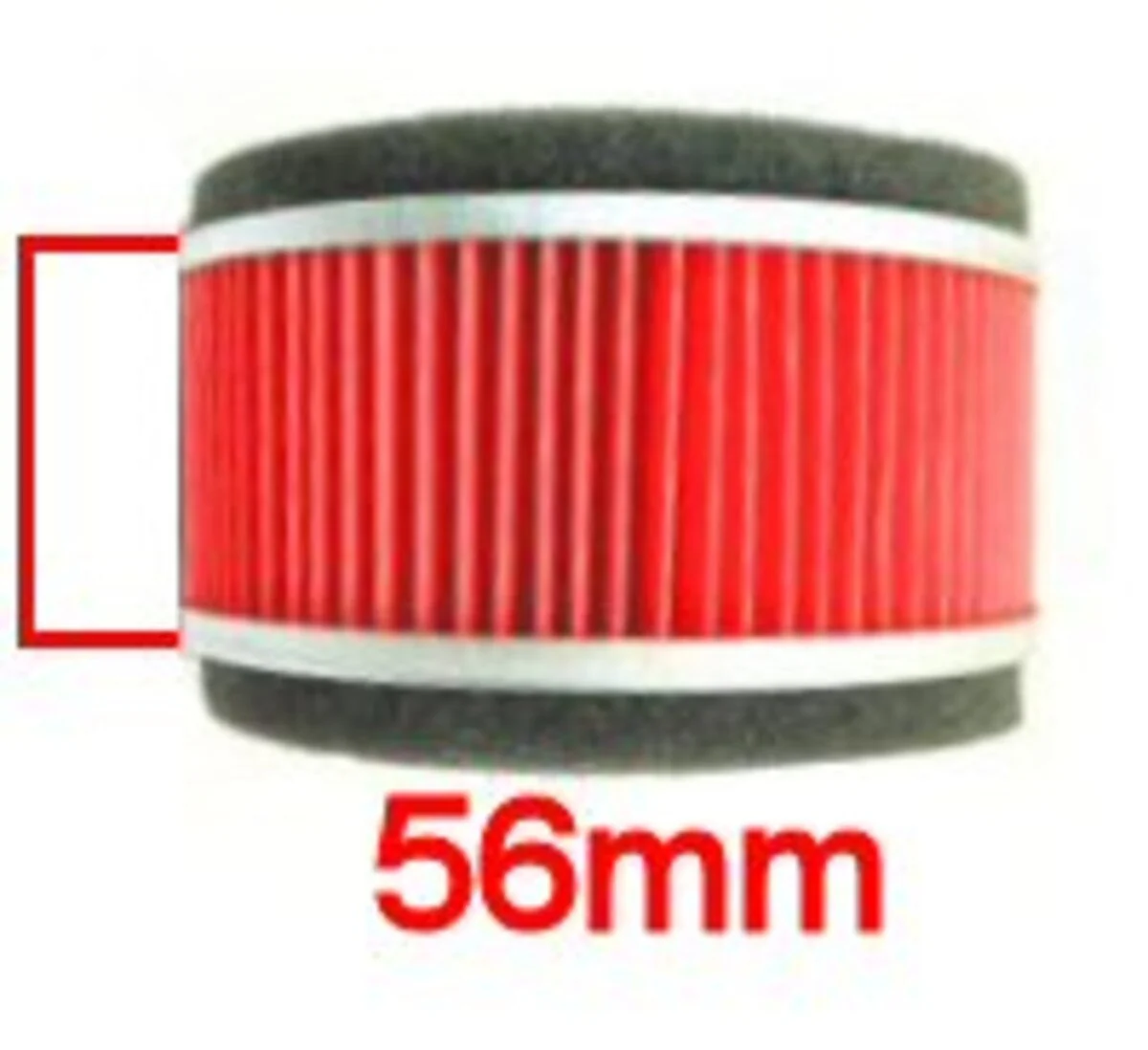 GY6 Stock Round Air Filter- 75mm Height - Image 2