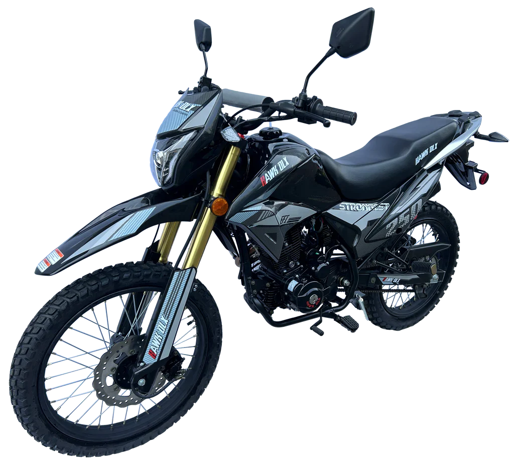 Hawk DLX 250cc Fuel Injected Dual Sport Dirt Bike, 5-Speed Manual, Electric Start, 21/18 inch Wheels, Ages 16 and up - Image 2
