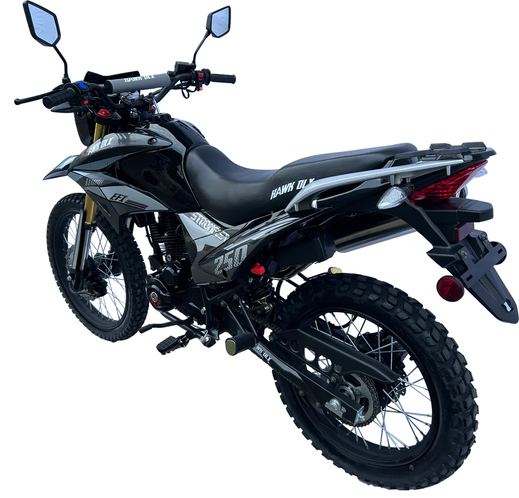 Hawk DLX 250cc Fuel Injected Dual Sport Dirt Bike, 5-Speed Manual, Electric Start, 21/18 inch Wheels, Ages 16 and up - Image 5