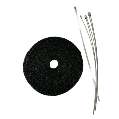 Header & Exhaust Pipe Insulation Wrap, Roll 1/16'' x 1'' x 50', Black