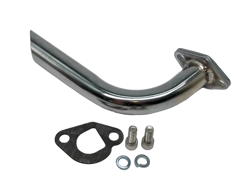 Header, Mini Chopper, Shorty, Side Outlet, Angle Cut; GX200, 6.5 OHV, & 212 Predator; Straight End (1'')