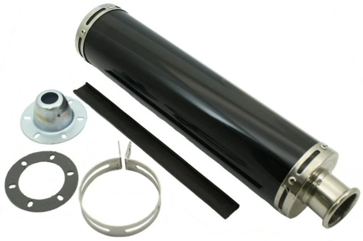 High Performance Racing Exhaust Black for 150cc GY6 and 250cc 4-stroke Engines