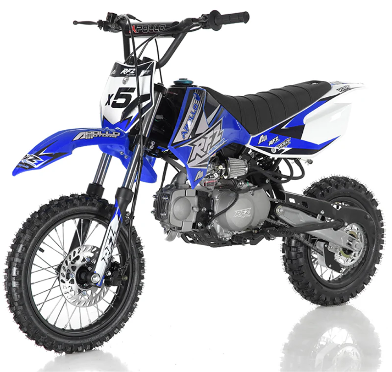 Apollo 125cc X5 Dirt Bike, 4-Speed Manual, 14/12 inch Wheels, Age 8 and up - Image 3