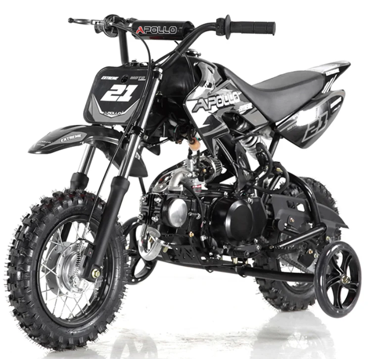 Apollo DB25 70cc Kids Dirt Bike, Automatic, Electric Start, 10/10 inch Wheels, Training Wheels Included, Ages 6 and up - Image 6