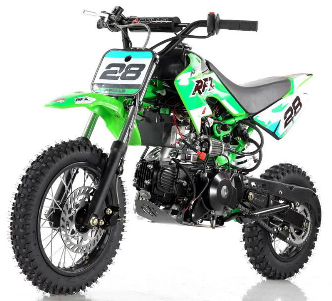 Apollo DB28 110cc Dirt Bike, 4-Speed Automatic, Electric Start, 12/10 inch Wheels, Ages 8 and up - Image 4