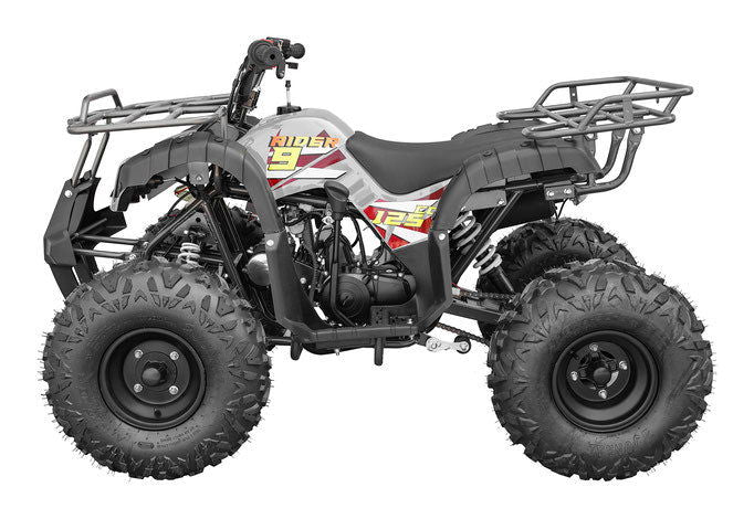 Rider 9 125cc Utility Style ATV, Auto with Reverse, Front Bumper, Front Rack, Rear Rack, Ages 12 and up - Image 7