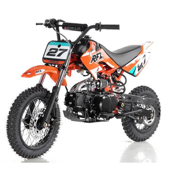 Apollo DB27 110cc Kids Dirt Bike, 4-Speed Semi-Automatic, 12/10 inch Wheels, Ages 8 and up - Image 3