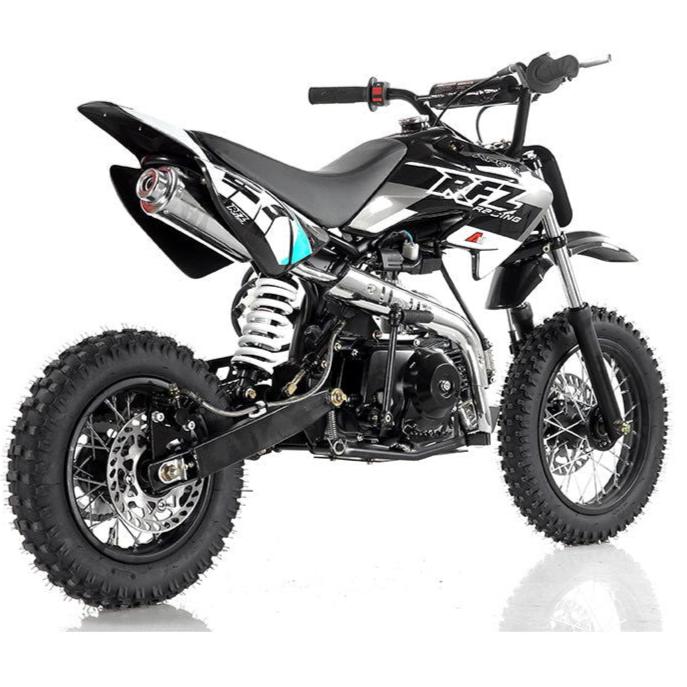 Apollo DB27 110cc Kids Dirt Bike, 4-Speed Semi-Automatic, 12/10 inch Wheels, Ages 8 and up - Image 4