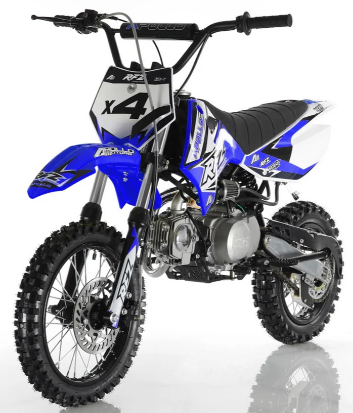 Apollo 110cc RFZ X4 Dirt Bike, 4-Speed Semi-Automatic, 14/12 inch Wheels, Ages 8 and up - Image 2