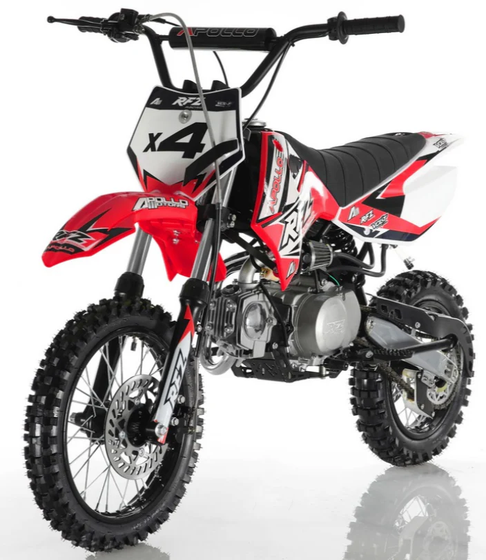 Apollo 110cc RFZ X4 Dirt Bike, 4-Speed Semi-Automatic, 14/12 inch Wheels, Ages 8 and up - Image 3