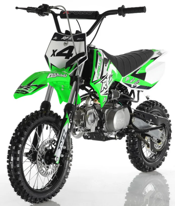 Apollo 110cc RFZ X4 Dirt Bike, 4-Speed Semi-Automatic, 14/12 inch Wheels, Ages 8 and up - Image 4