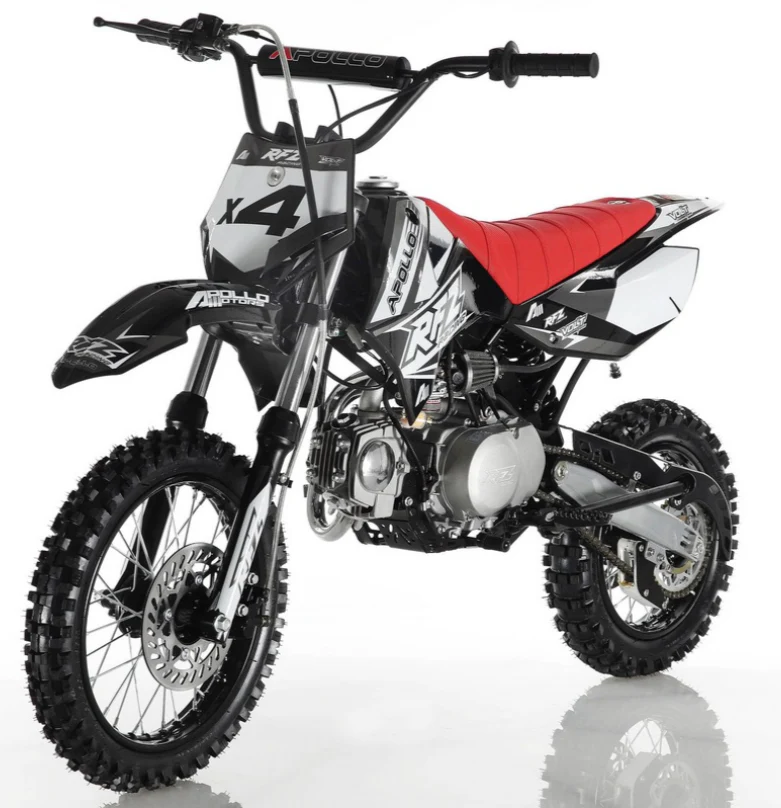 Apollo 110cc RFZ X4 Dirt Bike, 4-Speed Semi-Automatic, 14/12 inch Wheels, Ages 8 and up - Image 5