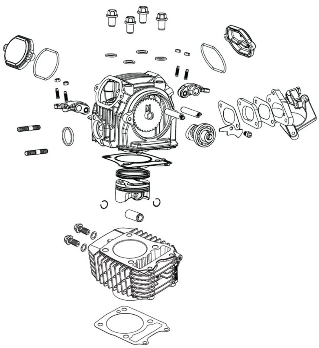 Koso 170cc Big Bore Kit with 4V Cylinder Head - Honda Grom & Monkey - Image 2
