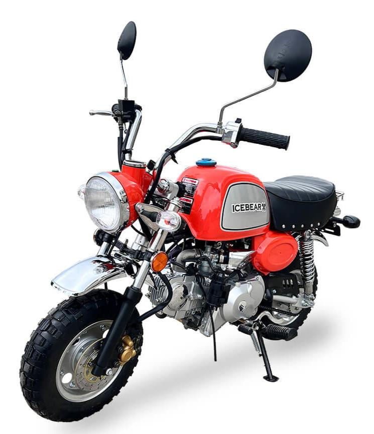 Leo 125cc Retro Motorcycle, 4-speed semi-automatic, 8-inch Wheels, 50 State Legal