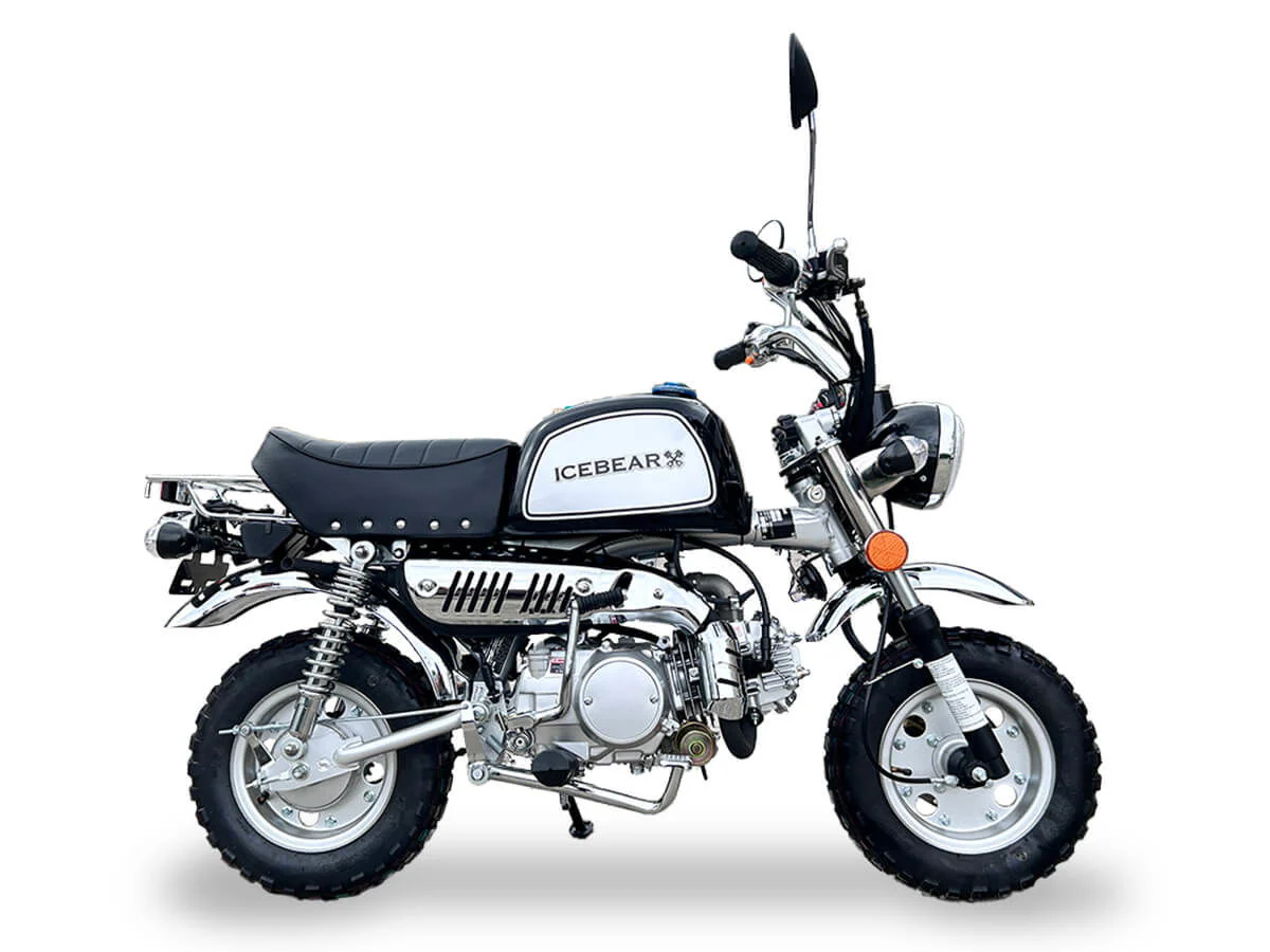 Leo 125cc Retro Motorcycle, 4-speed semi-automatic, 8-inch Wheels, 50 State Legal - Image 7