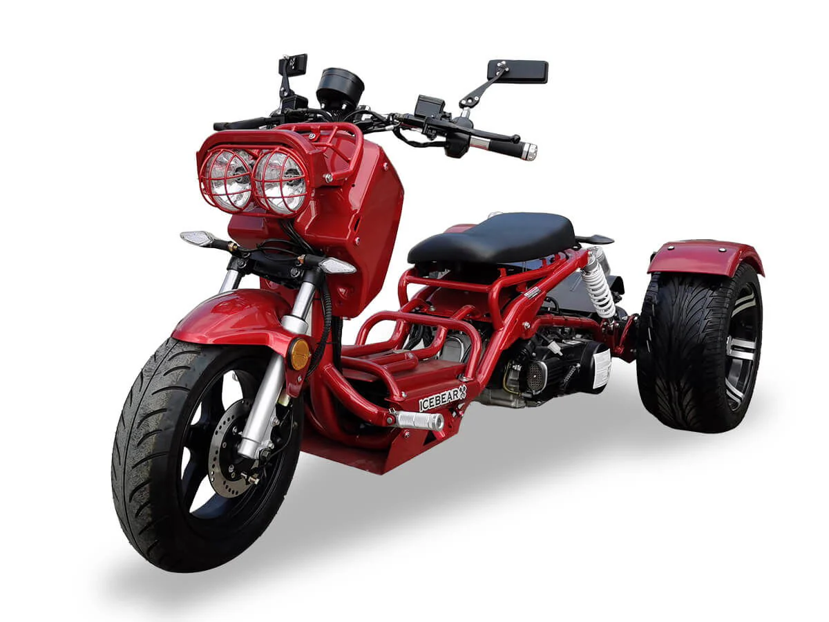 Maddog 150cc Street Trike, Automatic, Disc Brakes, 14 inch Aluminum Rear Wheels - Image 3