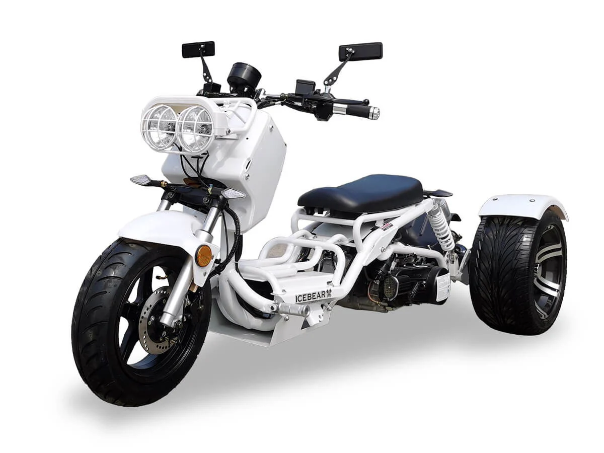 Maddog 150cc Street Trike, Automatic, Disc Brakes, 14 inch Aluminum Rear Wheels - Image 4