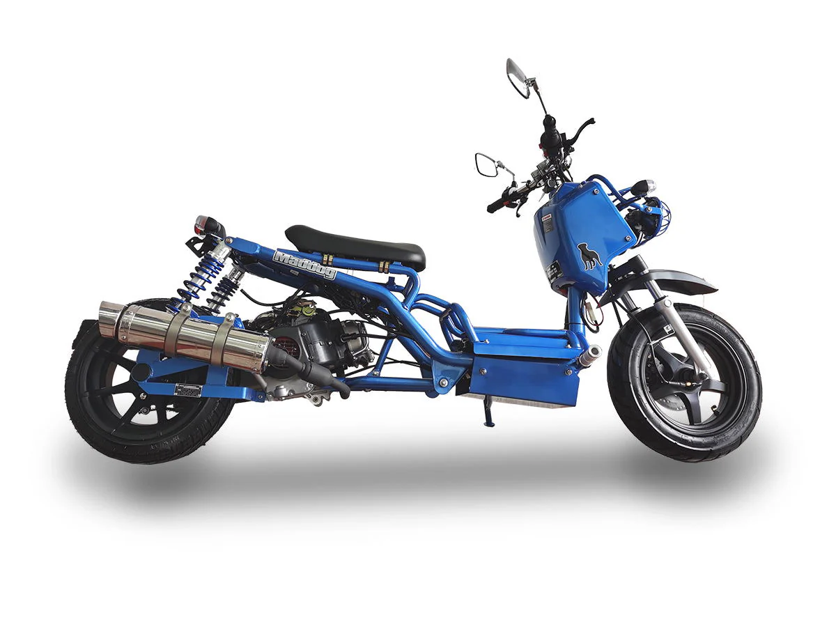 Maddog Gen I 150cc Street Scooter, Automatic, Front Disc Brake, 12 inch Aluminum Wheels - Image 7