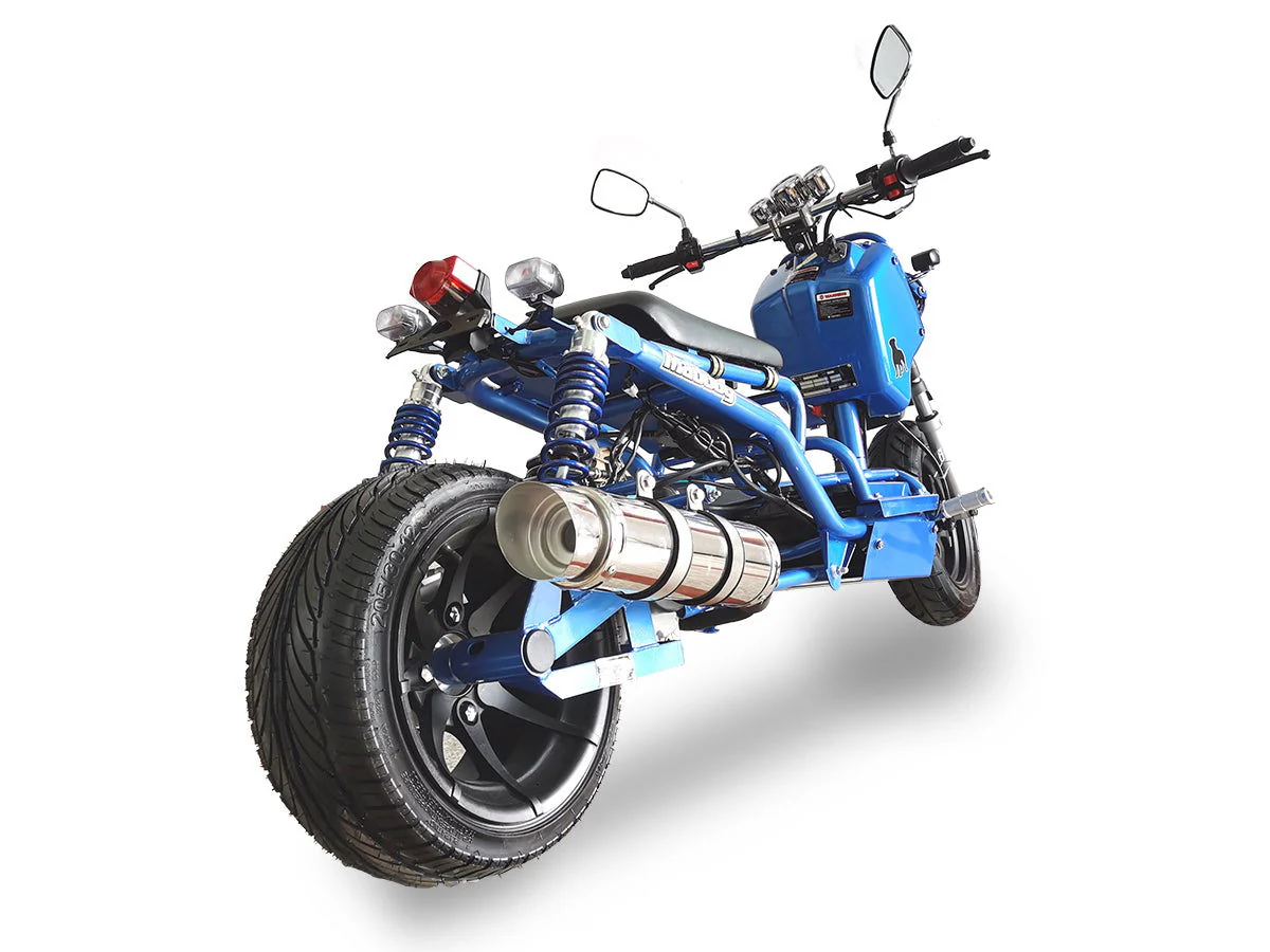 Maddog Gen I 50cc Street Scooter, Automatic, Front Disc Brake, 12 inch Aluminum Wheels, 50 State Legal - Image 8