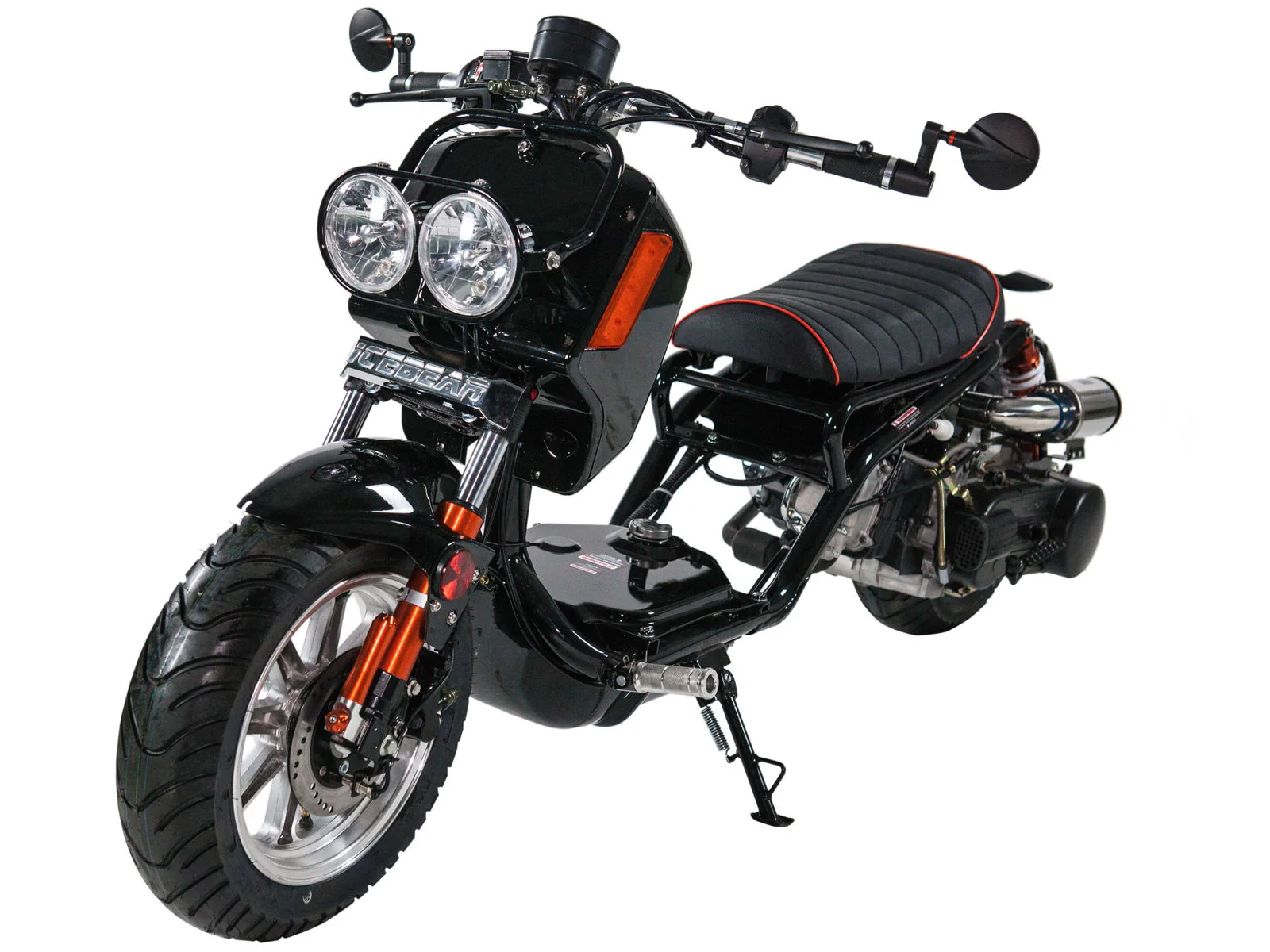 Maddog Gen IV 150cc Street Scooter, Automatic, Front Disc Brake, 12 inch Aluminum Wheels, LED Lights, Digital Speedometer, 50 State Legal