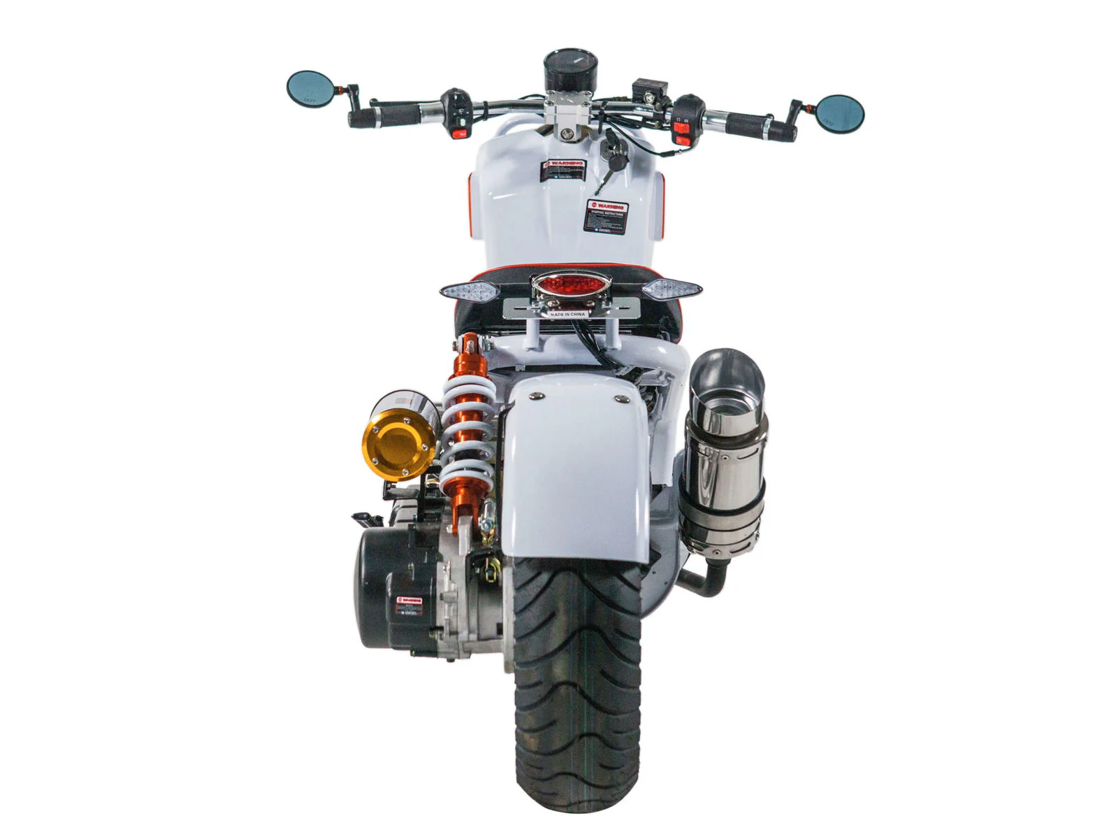 Maddog Gen IV 50cc Street Scooter, Automatic, Front Disc Brake, 12 inch Aluminum Wheels, LED Lights, Digital Speedometer - Image 7