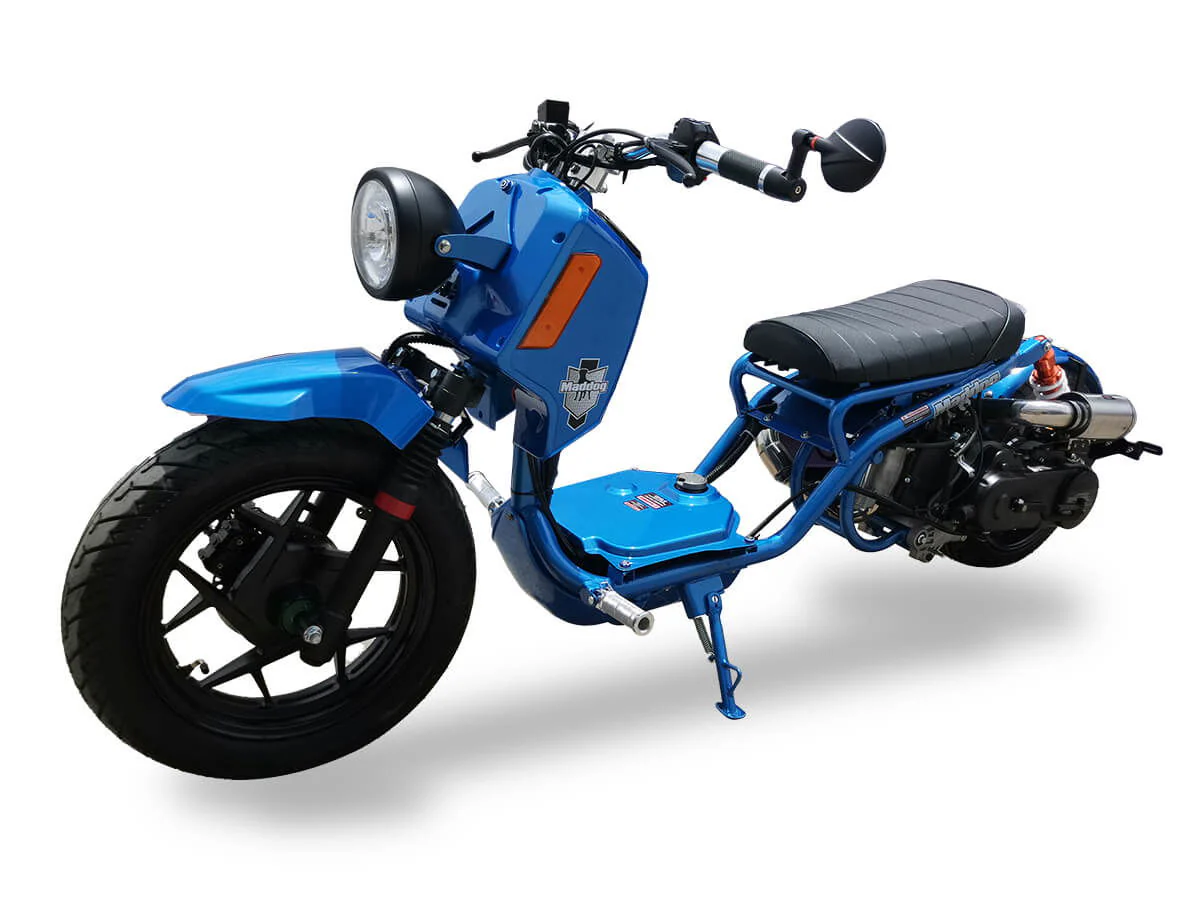 Maddog Gen V 50cc Street Scooter, Automatic, Front Disc Brake, 14 inch Aluminum Wheels, Digital Speedometer, LED Lights - Image 3