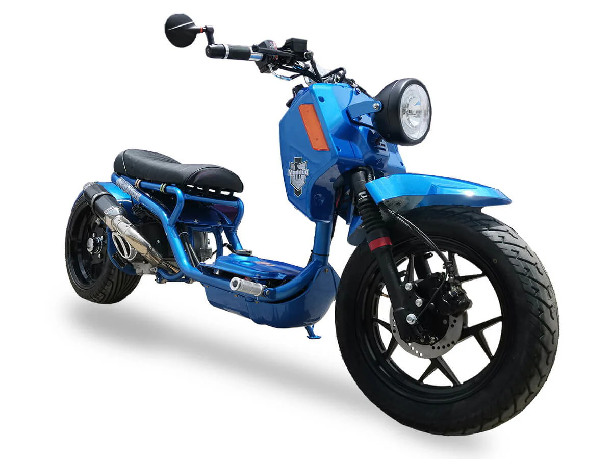 Maddog Gen V 50cc Street Scooter, Automatic, Front Disc Brake, 14 inch Aluminum Wheels, Digital Speedometer, LED Lights - Image 6