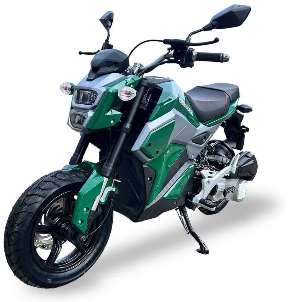 Mini Max 150cc Motorcycle, Automatic, Front Disc Brake, 12 inch Aluminum Wheels, LED Lights, Digital Speedometer, 50 State Legal