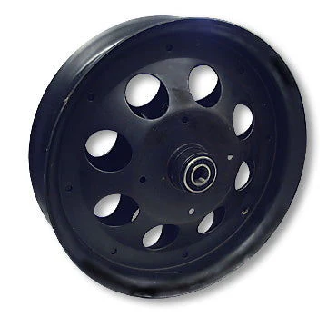 Mini Bike Wheel, 10 in. Black Oxide Steel, 5/8 in. ID Precision Ball Bearings