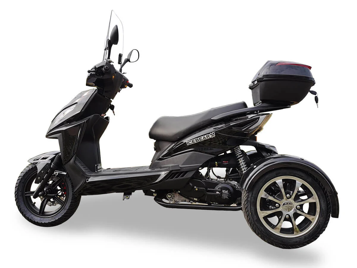 Mojo 150cc Street Trike, Automatic, Disc Brakes, Aluminum Wheels, Trunk and Windshield Included - Image 11